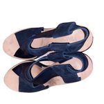 Vince  Black Leather and Suede Heels Shoe Size 6 M Photo 3