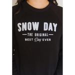 Nordstrom FR & Company Snow Day Sweatshirt Best Day Ever Fuzzy Lined Fleece Sweater Warm Photo 2