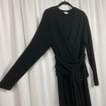 CAbi  Black Dishy Faux Wrap Dress Sz.L Photo 10