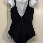 Maison Lejaby Drape Full Cup Ballerina Black Swimsuit Size 38/Large EUC #2478 Photo 5