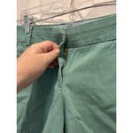J.Crew  Chino Shorts Womens 4 Green Low Rise Zip Fly Side Pocket Flat‎ Front Photo 2