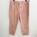 American Eagle  Corduroy Curvy Mom jeans PLUS SIZE 18 Pink Super Stretch Womens Photo 4