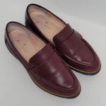 Kate Spade New York Karry Casual Loafers Round Toe Leather Wine Burgundy 6.5M Brown Size 6.5 Photo 5