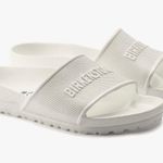 Birkenstock White Slides Photo 0