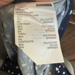 Elodie  Blue and White Cuffed Sleeve Tie-Front Tee Photo 5