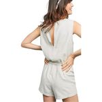 Greylin Anthropologie Eris Romper by  100% Cotton Grey‎ Belted Casual sz XS Photo 3
