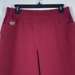 Quacker Factory Dream Jeannes by Quaker Factory Maroon Pull On Pants Size Med EUC #DS-1667 Photo 1
