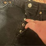 We The Free  Black Skinny Jeans Ripped Knees Size 27 Photo 2