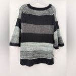 By Malene Birger Alpaca Wool Blend Oversized Striped Sweater Size Medium Black Photo 1