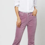Ann Mashburn  Kick Flare Cropped 5-Pocket Velvet Pants‎ Jeans Size 29 Blush Photo 0