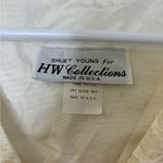 Vintage HW Collections Lace Puff Shoulder Blazer With Faux Pearl Gold Buttons Size 10 Photo 3