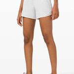 Lululemon White Poco Logo Hotty Hot High Rise 4” Shorts Photo 1
