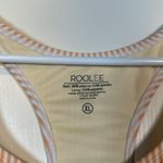 Roolee  Orange White Stripe Scoop Neck Swimsuit Keyhole Back Size XL EUC #0692-AZ Photo 6