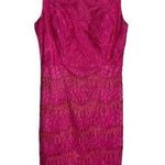 Sue Wong  Hot Pink Lace Cocktail Dress 2 Photo 0