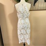 Lulus NWOT Temps De L'Amour White Lace Bodycon Midi Dress Photo 7