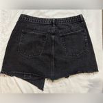 Gianni Bini  Asymmetrical Black Denim Skirt Photo 4