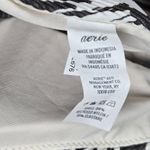 Aerie  Women XS Triangle Bikini Top Ribbed Zebra Print Black White Swim Photo 4