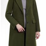 Michael Kors Michael Petite Size XS Single Breasted Over Coat In Jade $360 Photo 0