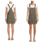 No Boundaries NWT  Juniors Knit Pinafore Checkered Overall Summer Dress SZ Small Photo 2