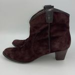 Array Chocolate Brown Suede Short Boots with leather lining Size 8.5 N Photo 1