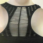 🆕Rene Rofe Seamless Cut Out Black Sport Bra🆕 Size M Photo 7