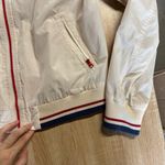 Uniqlo x Ines De La Fressange Cream Bomber Jacket with Red & Blue Accents Large Photo 2