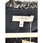 IRO Chada Tweed Boucle Knit Raw Hem Open Front Blazer Jacket Gray Women's Size 2 Photo 4