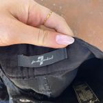 7 For All Mankind black velvet jeans pants sz 25 Photo 3