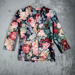 Hamilton Floral Tapestry Blazer Womens M Multicolor Cottagecore Vintage USA Blue Size M Photo 1