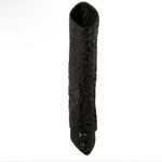 Black Sequin Women's Boots NWT 8.5 Photo 4