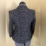 Banana Republic Womens Leopard Print Blue Blazer Size 4 Photo 2