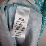 Talbots  Turquoise Floral Sleeveless Collared Shirt Dress Small Stretch Preppy Photo 7