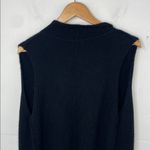 Wilfred Free Black Alpaca Wool Blend Sweater Vest with Fringe size Small Photo 8