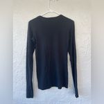 Theory  bundle of 2 long sleeved cotton/rayon blend t-shirts; capsule wardrobe; S Photo 3