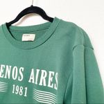 Pull & Bear  Cropped Buenos Aires Graphic Pullover Size Small Photo 1