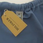 NWT Hilinker Blue Ruched Bikini Criss Cross Back High Cut Swimsuit Set Sz M Size M Photo 9