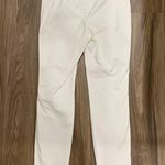Lafayette 148 Size 0 Manhattan Pants Flat Front High Lo Ankle White Trousers Photo 7