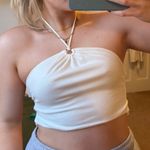 Princess Polly  White Halter Tank Top Photo 1