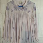Rachel Zoe Light Purple Embroidered Blouse Photo 3