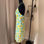 Lilly Pulitzer  Yellow & Blue Lemon Blueberry Tie Halter Dress Size 8 Photo 2