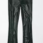 American Eagle AE vegan leather hunter green bootcut pants Photo 0