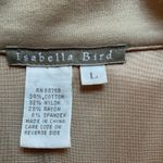 Isabella Bird Anthropologie Button Up Long Sleeve Pockets Knit Trench Coat Sz L Tan Size L Photo 6