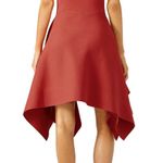 TY-LR The Odessa women’s asymmetrical Knit dress in Rust size small S Photo 12