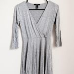 Forever 21 Gray Jersey Knit Wrap Dress Size S Photo 0