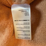 Free People  Huntington Oversized Cowl Neck Pullover Sweatshirt Orange Peach Sz S Photo 5