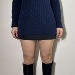 Ralph Lauren  Sport Blue Ribbed Turtleneck Sweater Size M Photo 0