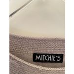 Mitchie's Grey knitted Sweater/Poncho with Fur Pom Sz O/S Gray Photo 2