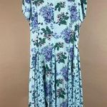 Blair  Size Small Floral Cottagecore Pleat Ruffle Multi Print Summer Dress Modest Photo 0