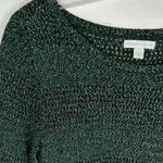 New York & Company Women's Black Long Sleeve Scoop Neck Blouse Size S Photo 2