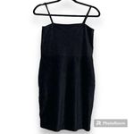 Forever 21  juniors size large black knit dress spaghetti straps zips closed nwt Photo 0